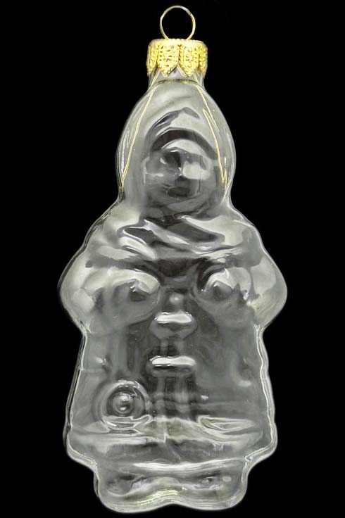 Стеклянная елочная игрушка Заготовка Девочка зимой 12 см 161505600